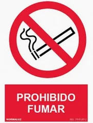 Placa Prohibido Fumar Adhesiva 297x210